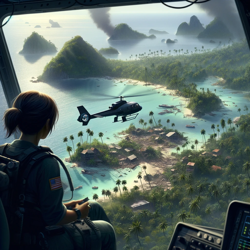 A full mission environment stretches to the horizon